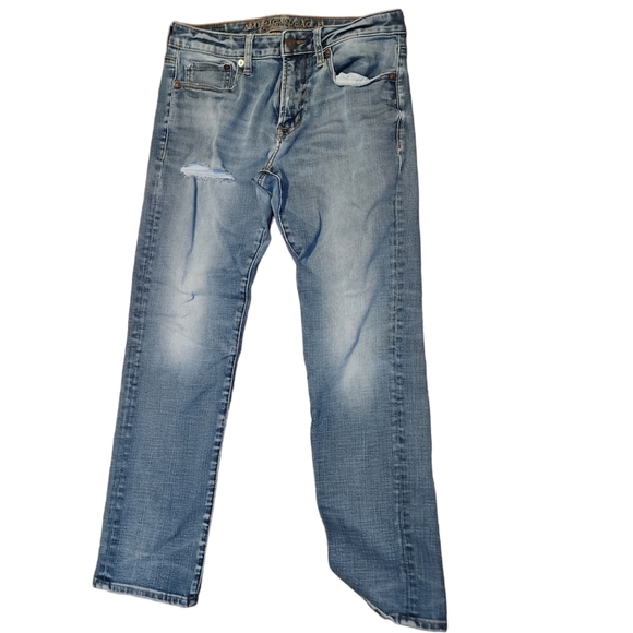 American Eagle Outfitters Slim Straight Distressed Stretch Jean - Picture 1 of 7